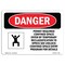 Signmission OSHA Danger Sign, Permit Required Confined Space, 24in X 18in Decal, 24" W, 18" H, Landscape OS-DS-D-1824-L-1685 - alternate 1